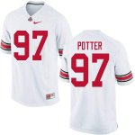 NCAA Ohio State Buckeyes Men's #97 Noah Potter White Nike Football College Jersey MAB6245TR